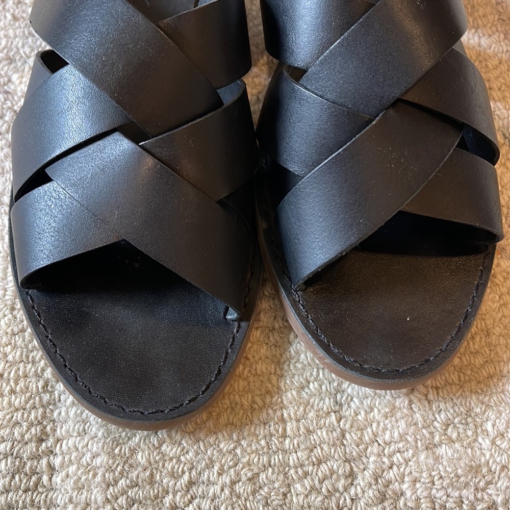 Madewell Leather Sandals Sz 7 - Picture 4 of 4